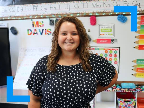 First-grade teacher Brianna Davis